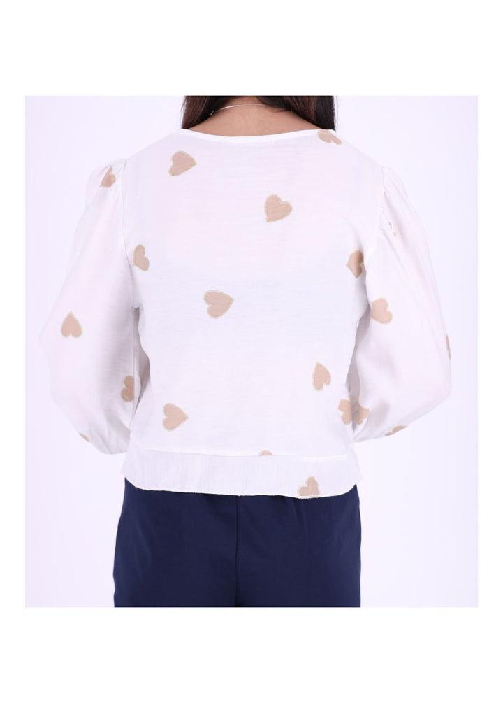 Splash of Color Damen Shirt kurz Raffung