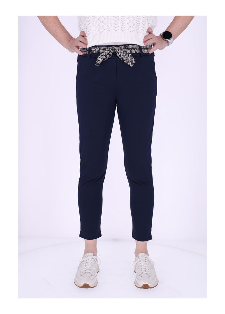 Damen Hose Splash of Color mit Gürtel