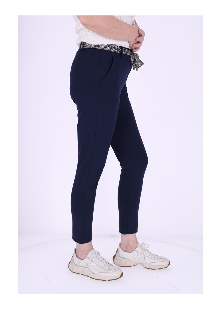 Damen Hose Splash of Color mit Gürtel