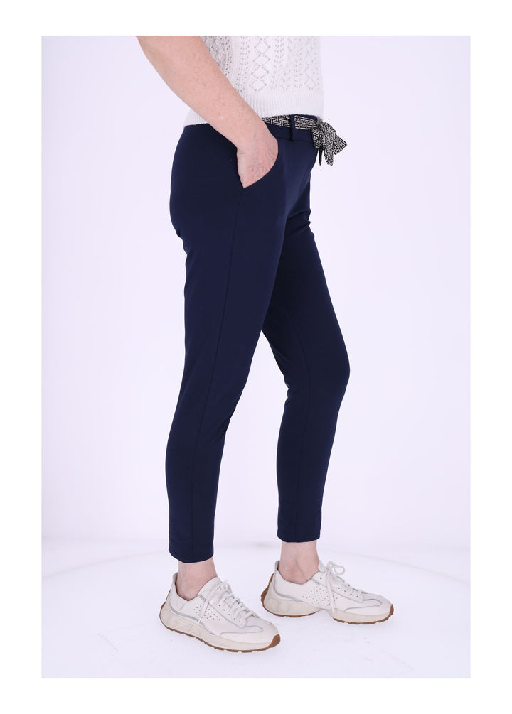 Damen Hose Splash of Color mit Gürtel
