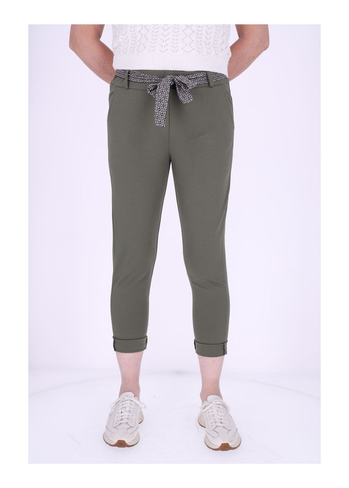 Damen Hose Splash of Color mit Gürtel