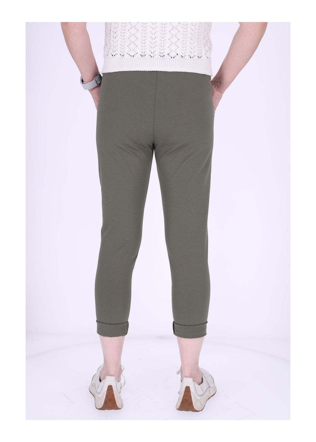 Damen Hose Splash of Color mit Gürtel