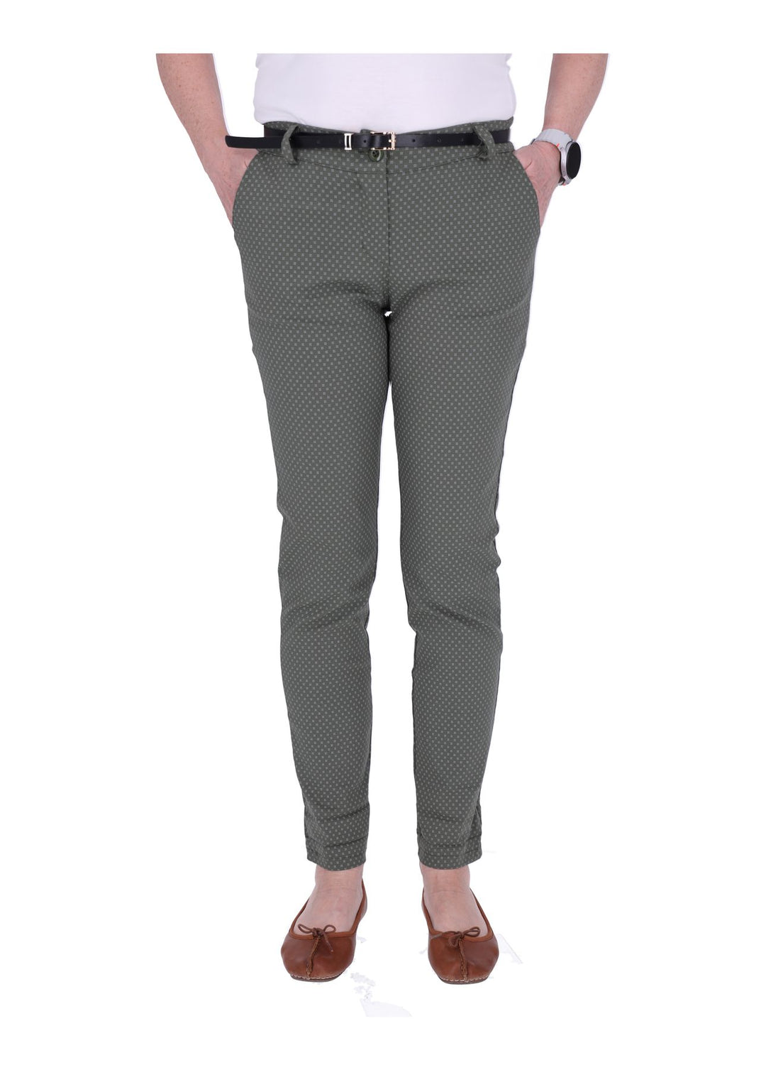 Damen Hose New Print Splash of Color