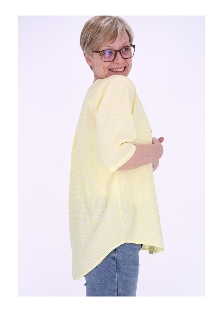 Splash of Color Damen Blusenshirt Karo