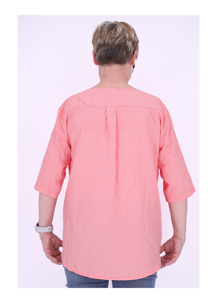 Splash of Color Damen Blusenshirt Karo