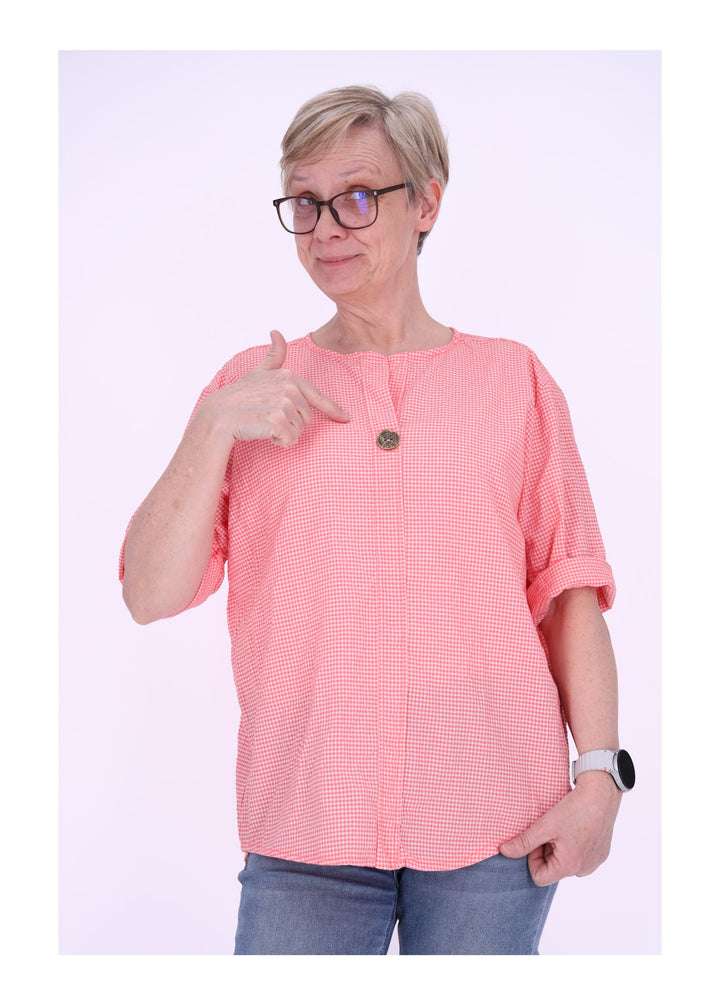 Splash of Color Damen Blusenshirt Karo