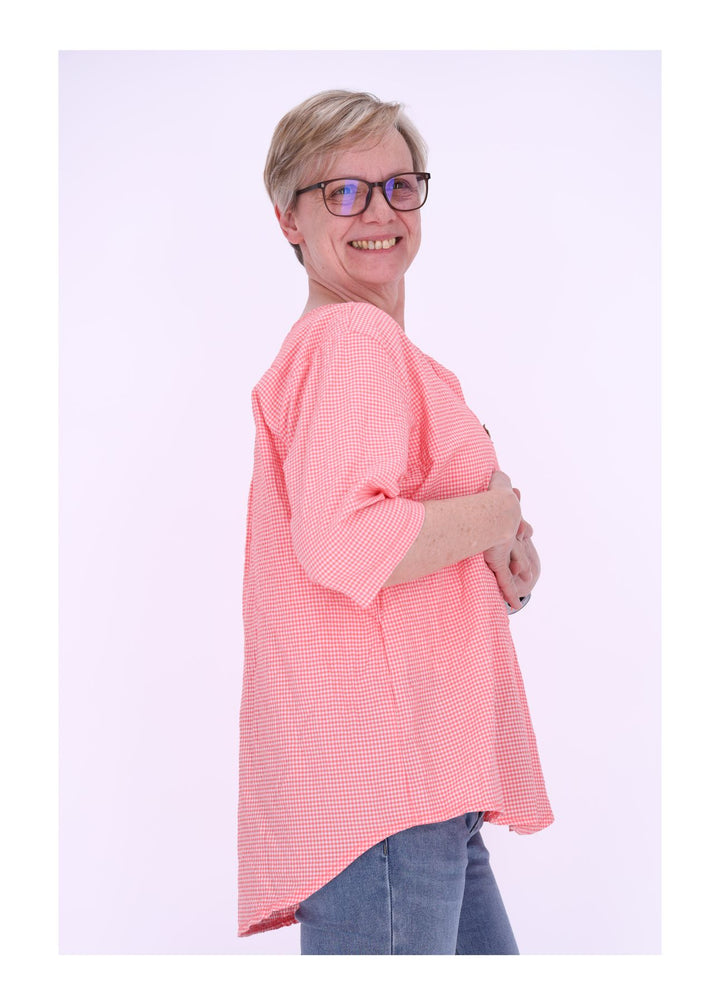 Splash of Color Damen Blusenshirt Karo