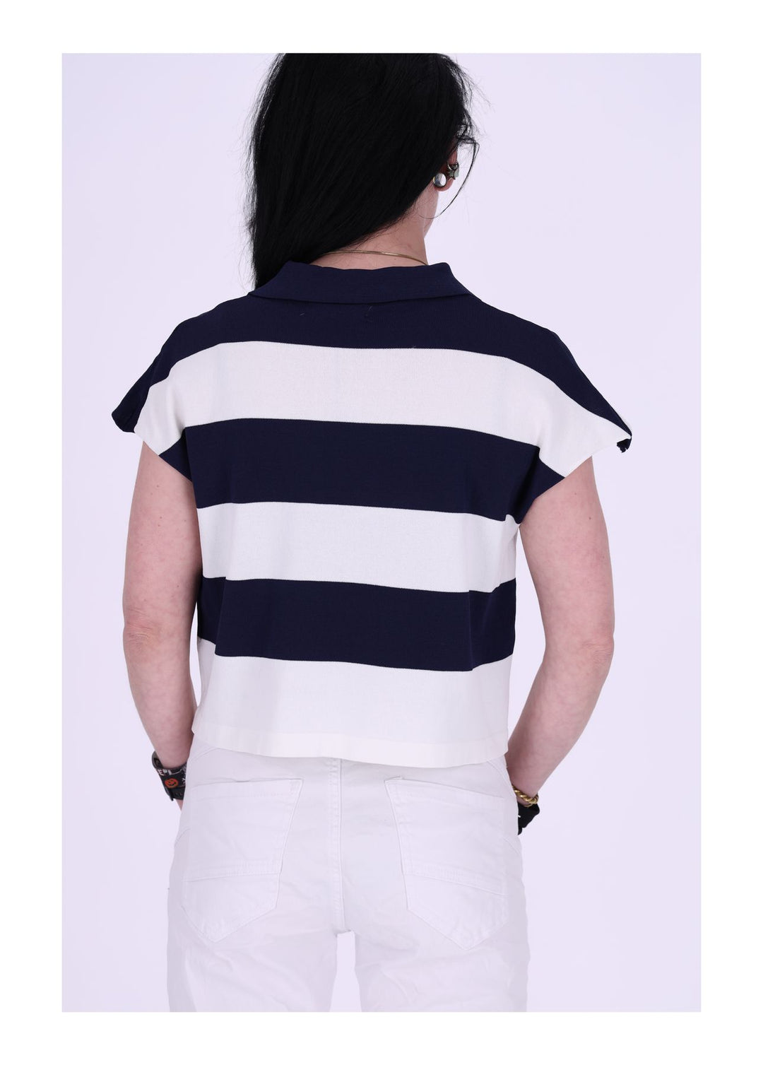 Splash of Color Poloshirt Blockstreifen