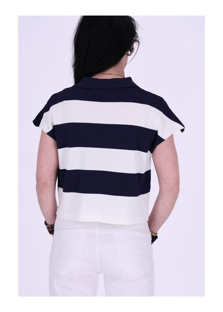 Splash of Color Poloshirt Blockstreifen