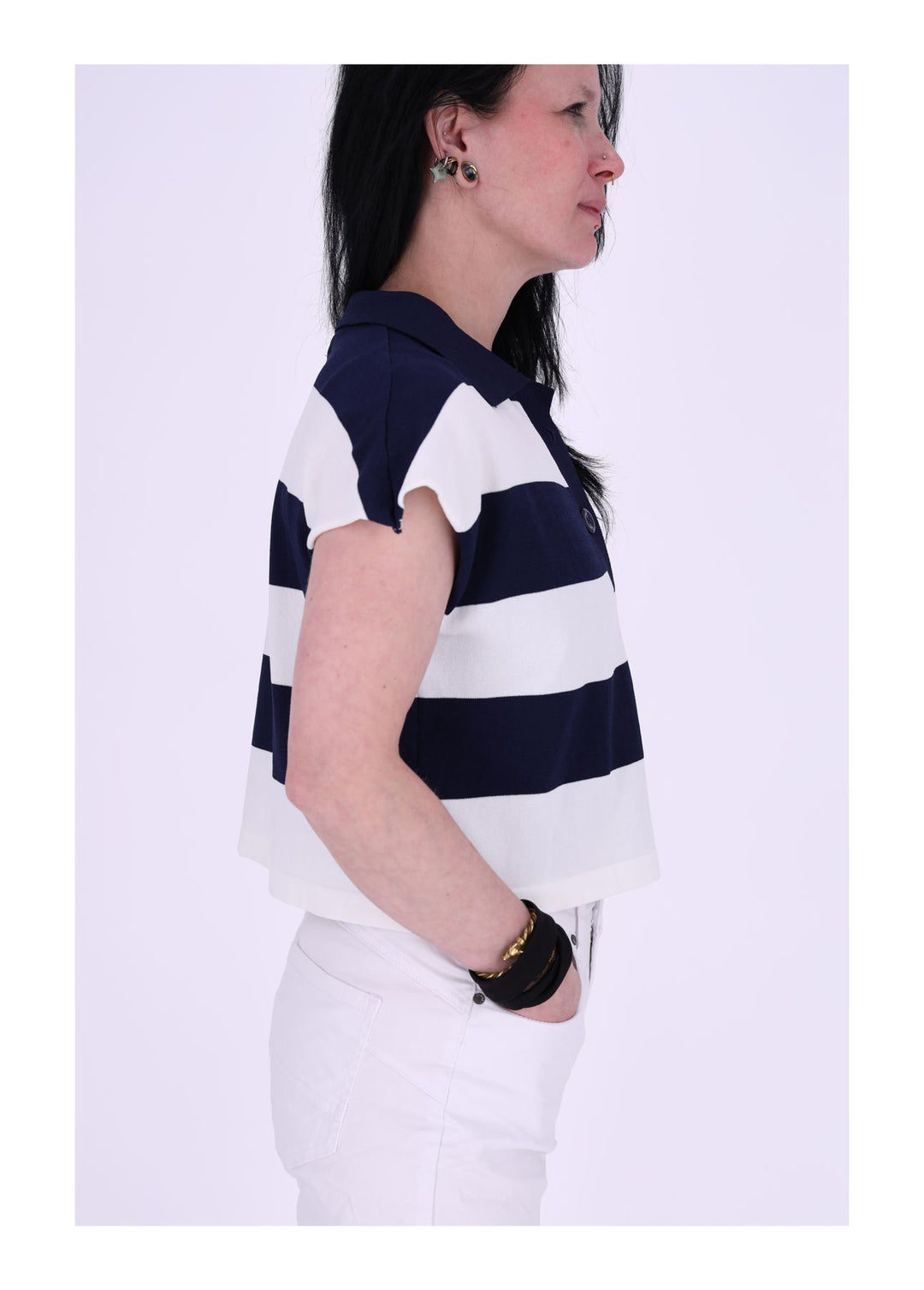 Splash of Color Poloshirt Blockstreifen