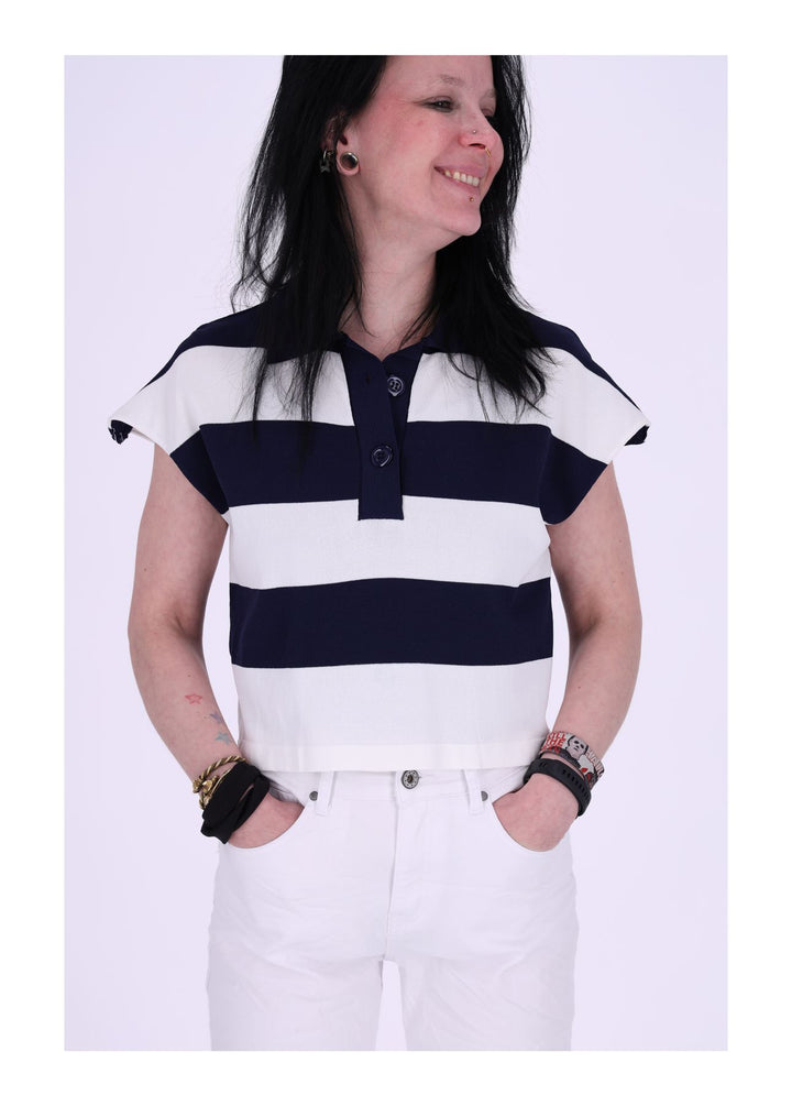 Splash of Color Poloshirt Blockstreifen