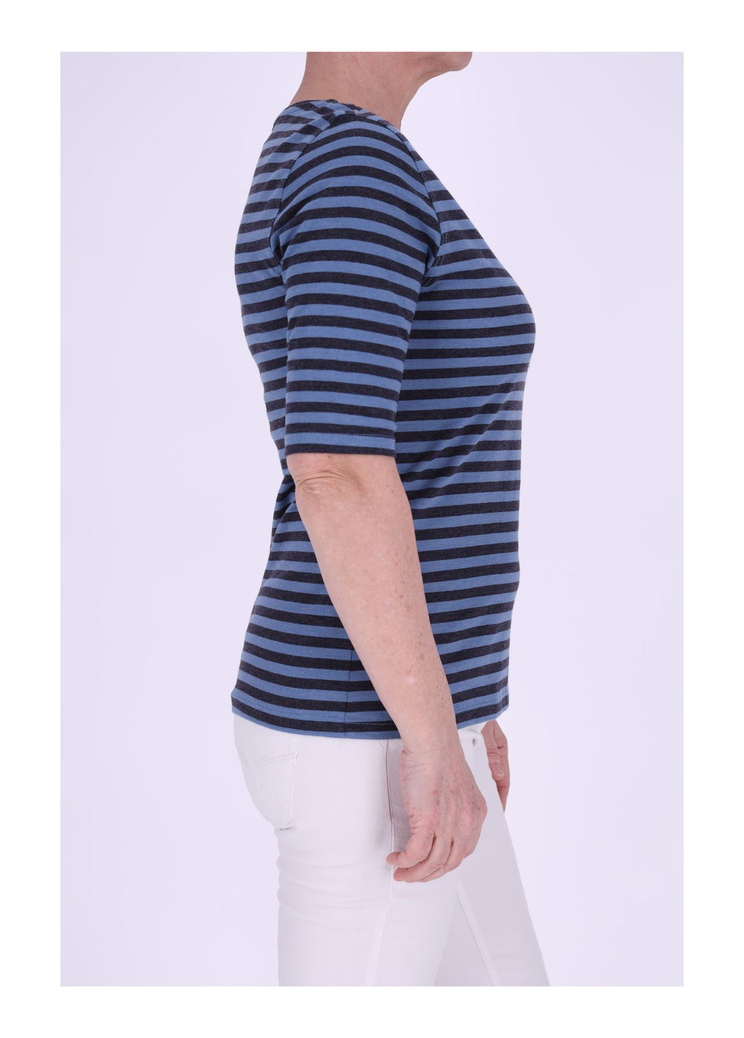TARA M Damen T-Shirt Streifen