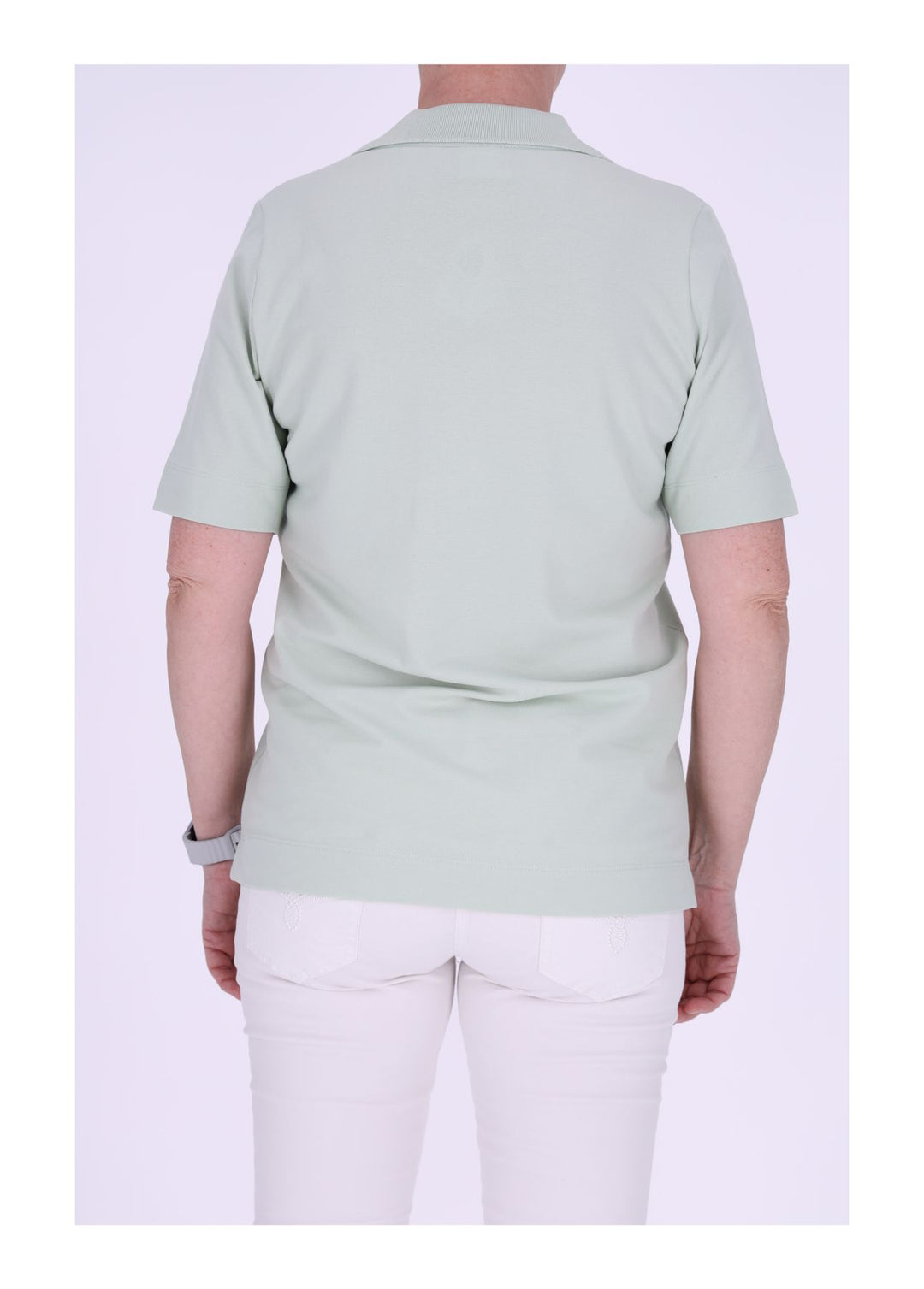 TARA M Poloshirt Damen V-Ausschnitt