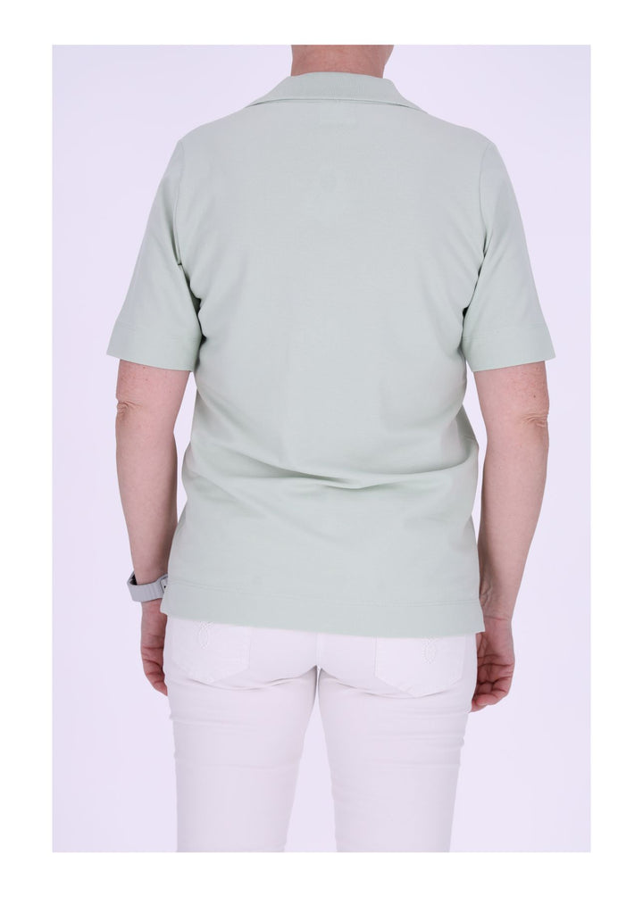 TARA M Poloshirt Damen V-Ausschnitt