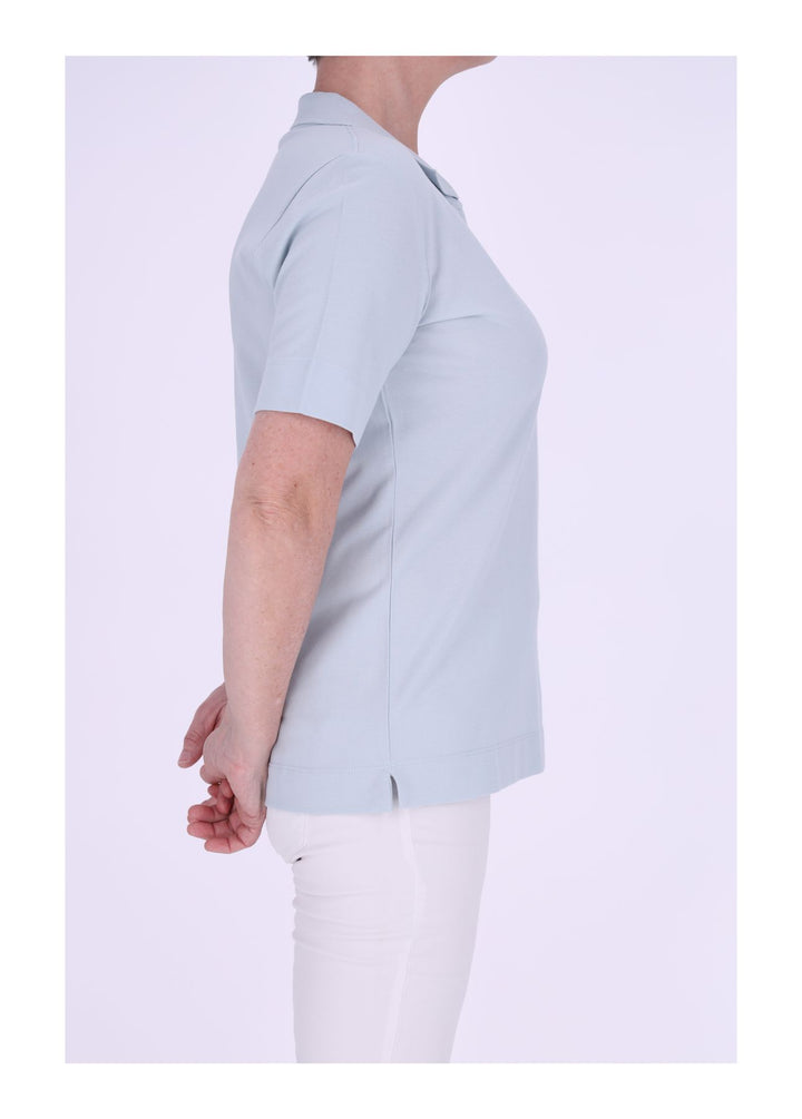 TARA M Poloshirt Damen V-Ausschnitt