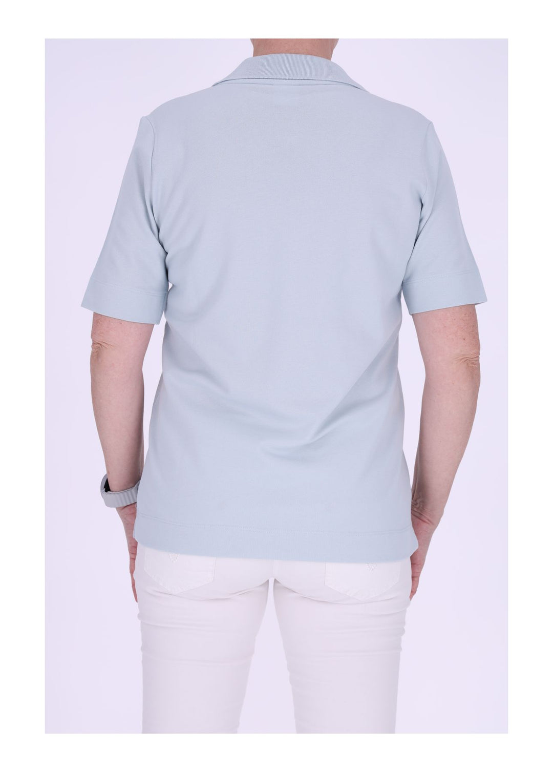 TARA M Poloshirt Damen V-Ausschnitt