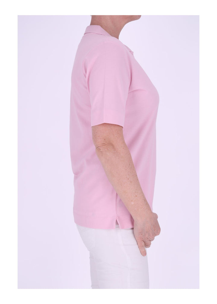 TARA M Poloshirt Damen V-Ausschnitt