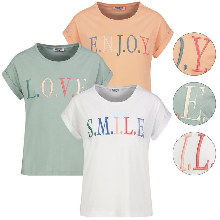 Authentic Style Damen T-Shirt Baumwolle
