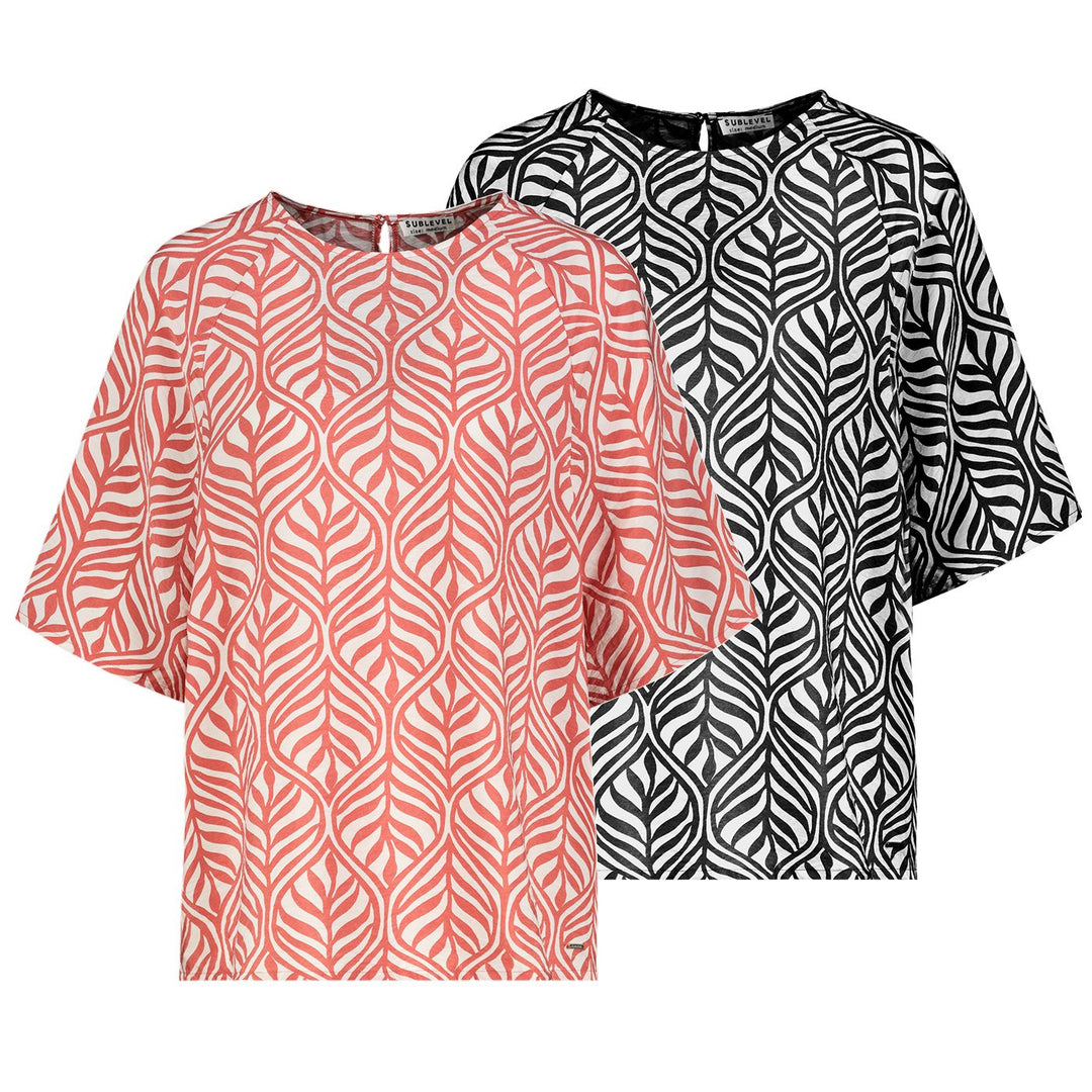 Authentic Style Damen Bluse Raglanärmel