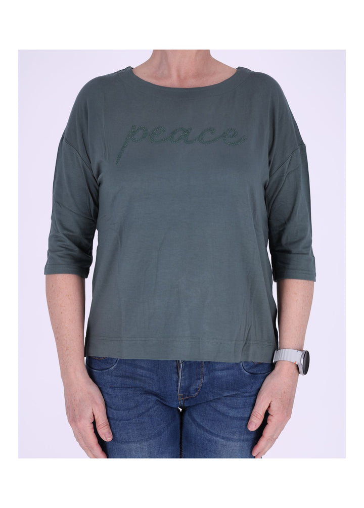 New View Damen T-Shirt 3/4-Arm Peace
