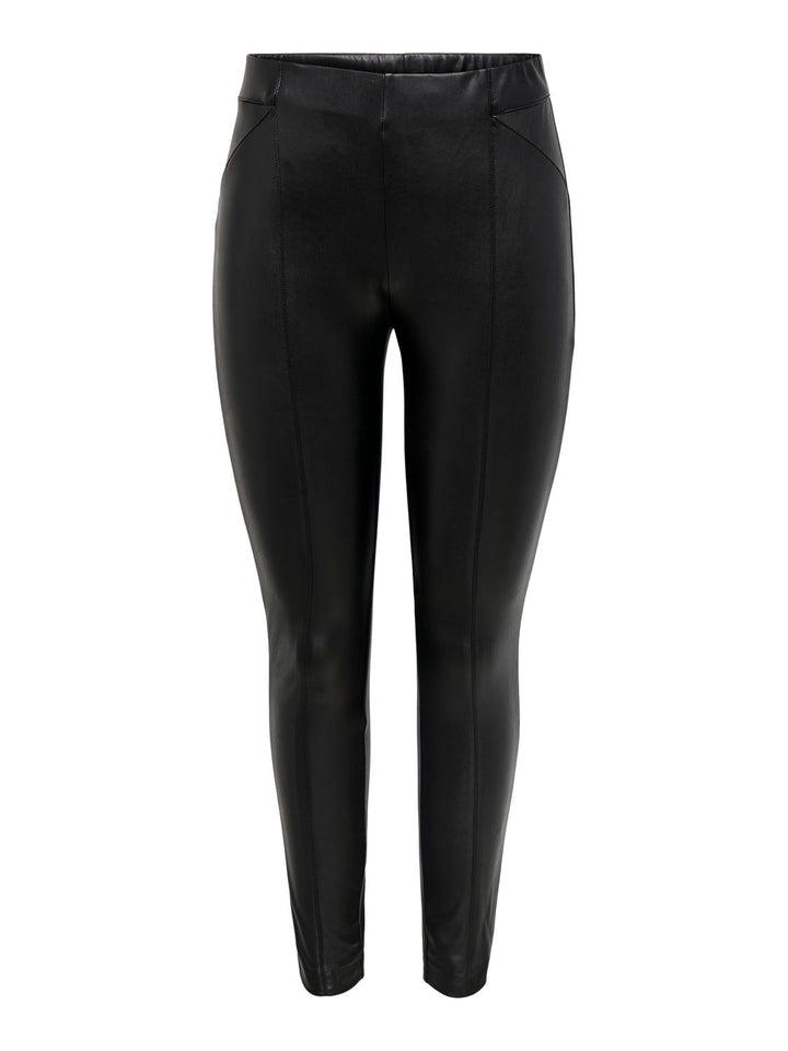 ONLY Kunstlederhose Damen Slim Fit