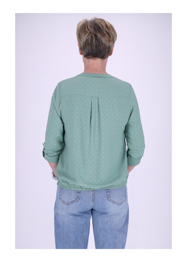 Splash of Color Karo-Bluse