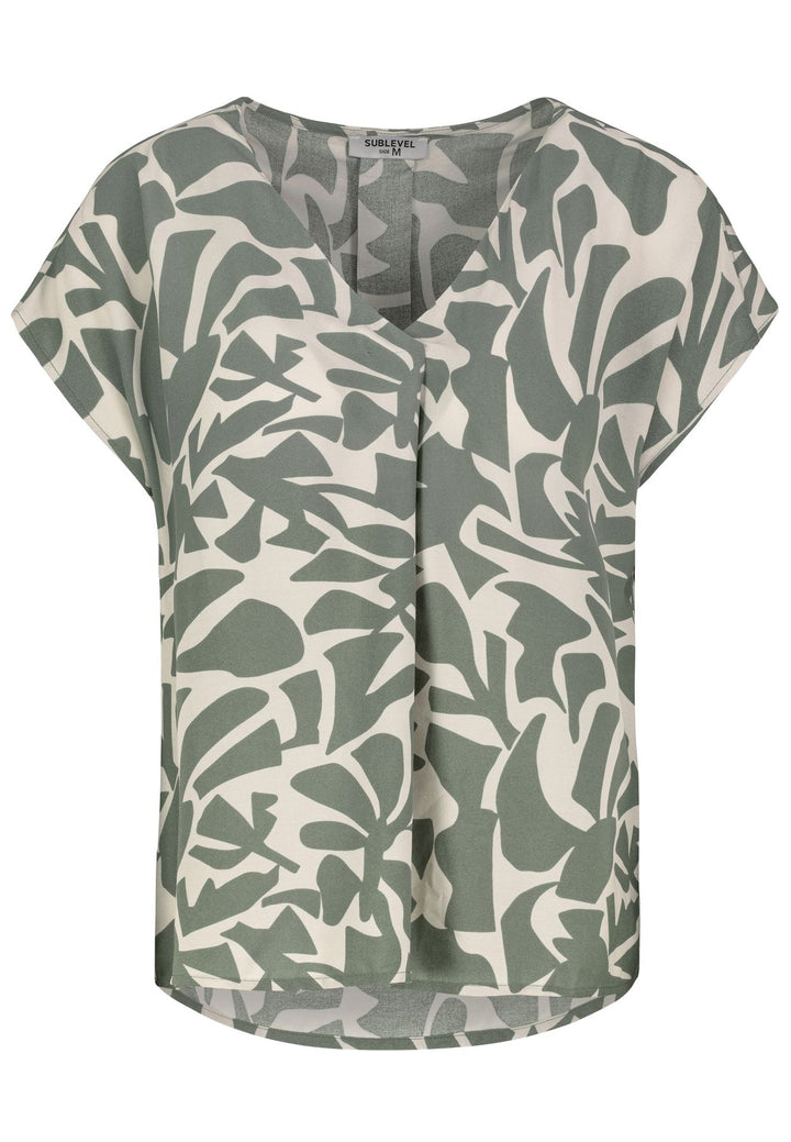 Authentic Style DOB Bluse V-Ausschnitt