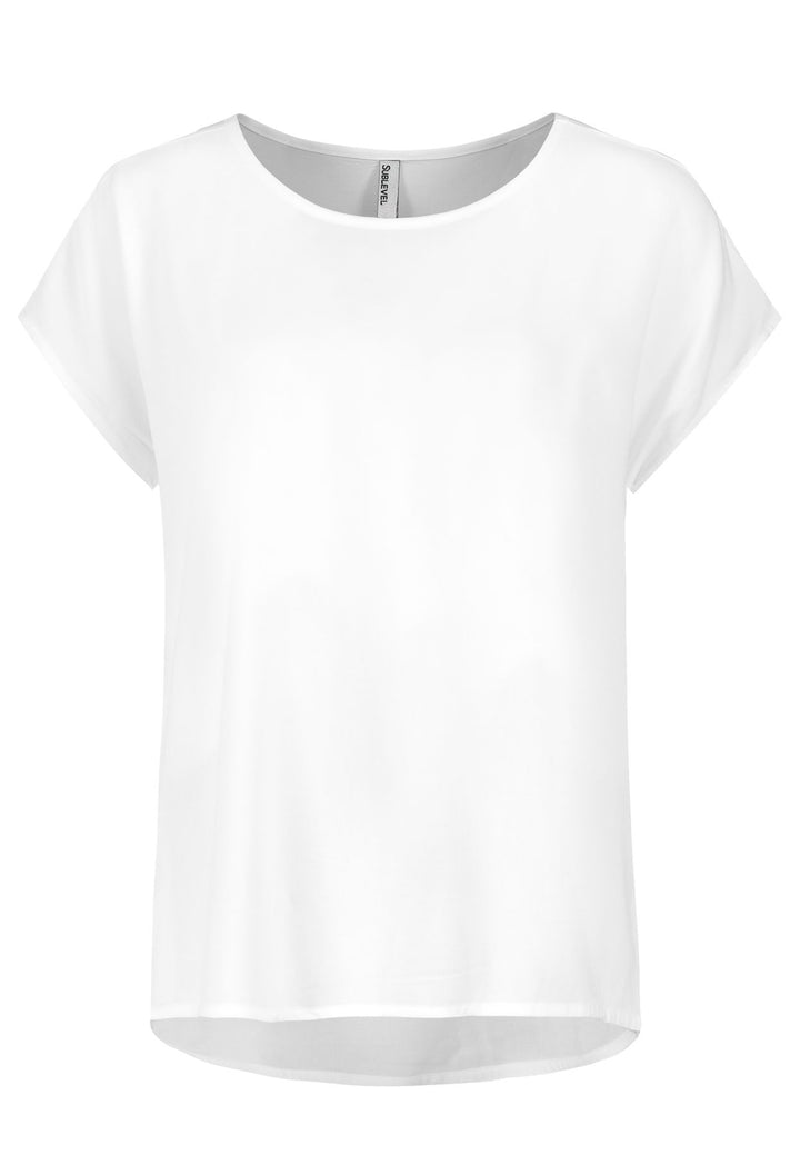 Authentic Style Bluse Rundhals Viskose