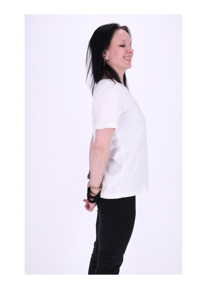 SOQUESTO Damen T-Shirt Herzprint