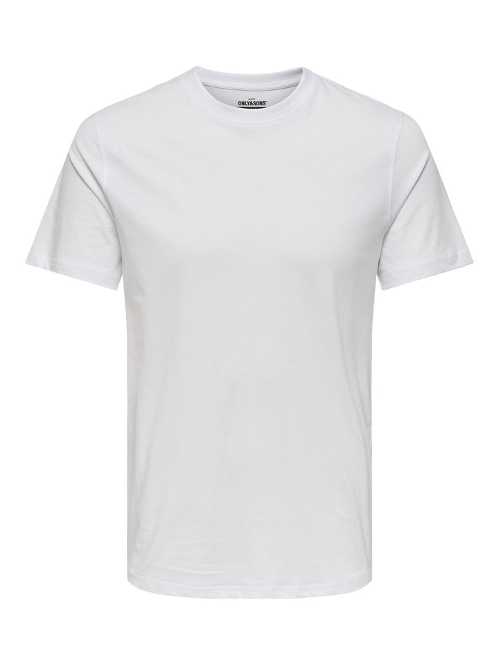 Herren ONSMAX LIFE SS STITCH TEE NOOS white