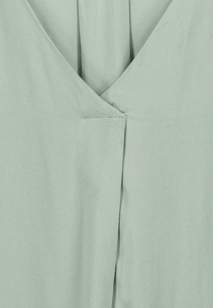 Authentic Style Viskose Bluse V-Ausschnitt