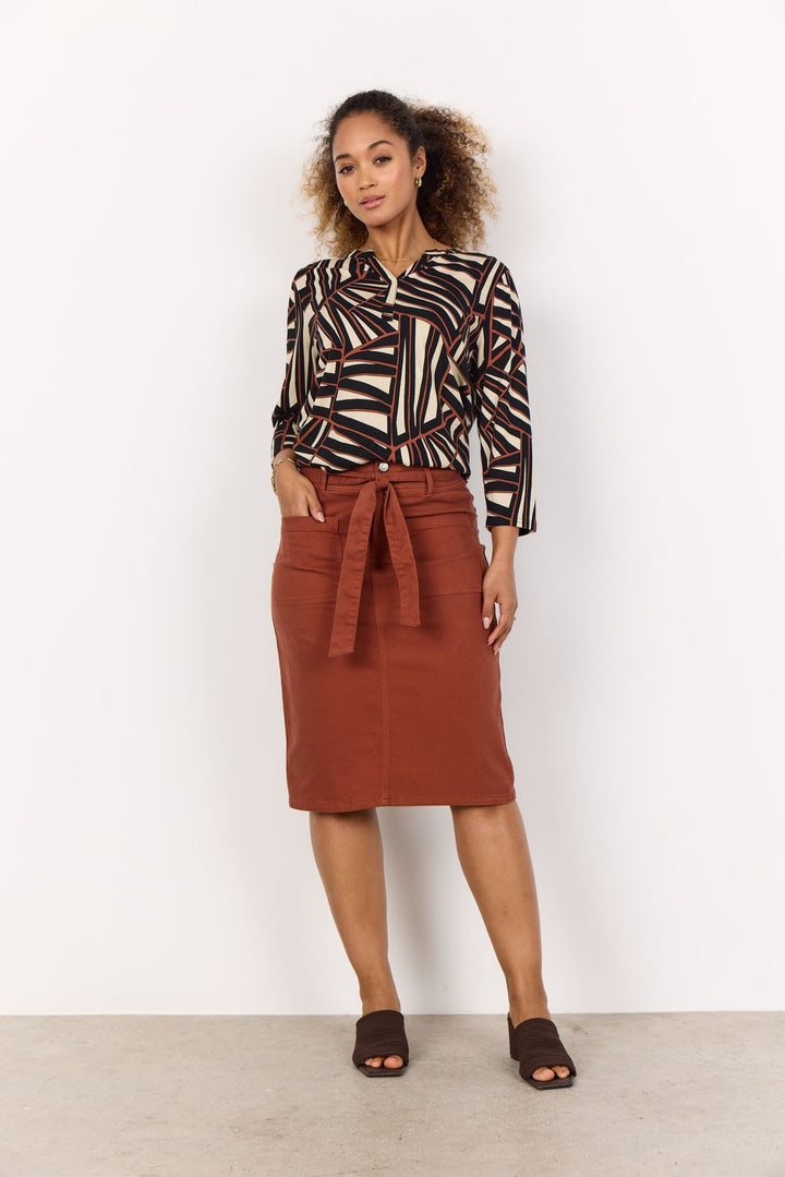 Soyaconcept Damen Bluse aus Baumwolle