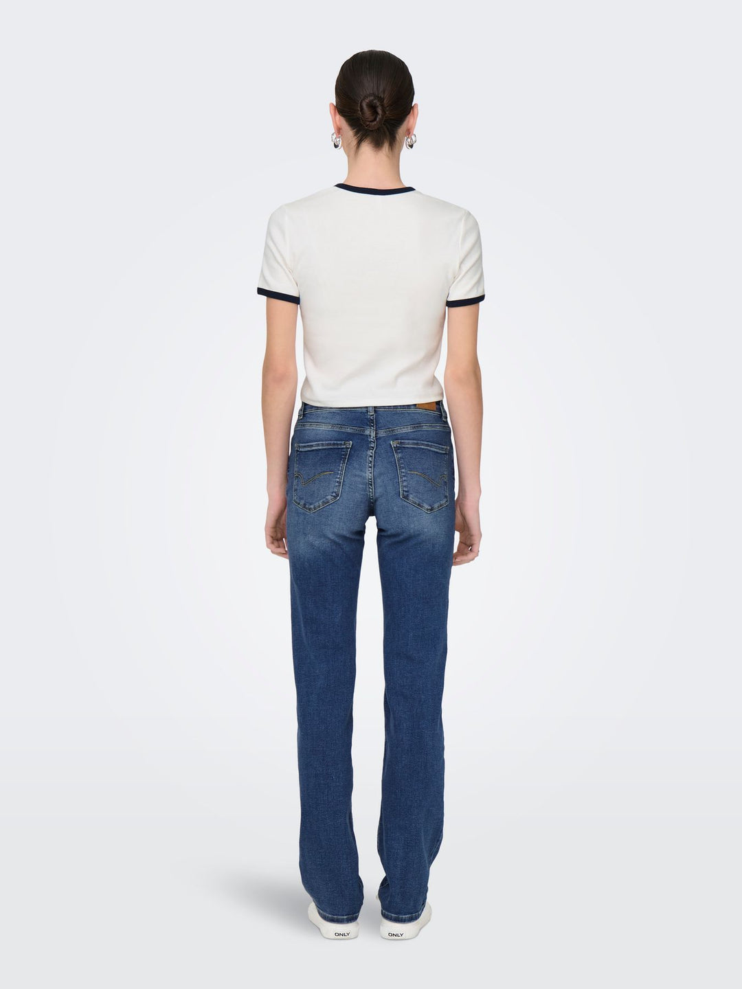 ONLY Vikka Ripp T-Shirt Damen