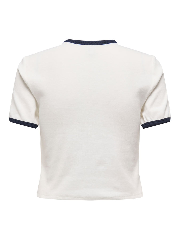 ONLY Vikka Ripp T-Shirt Damen