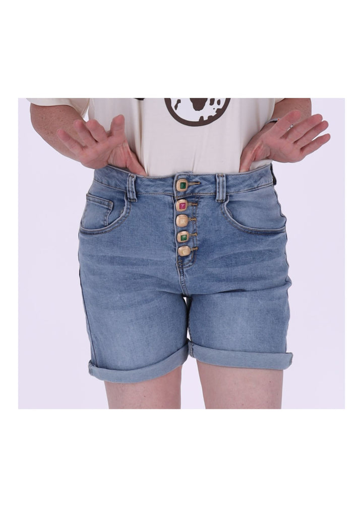 Splash of Color Jeans Short