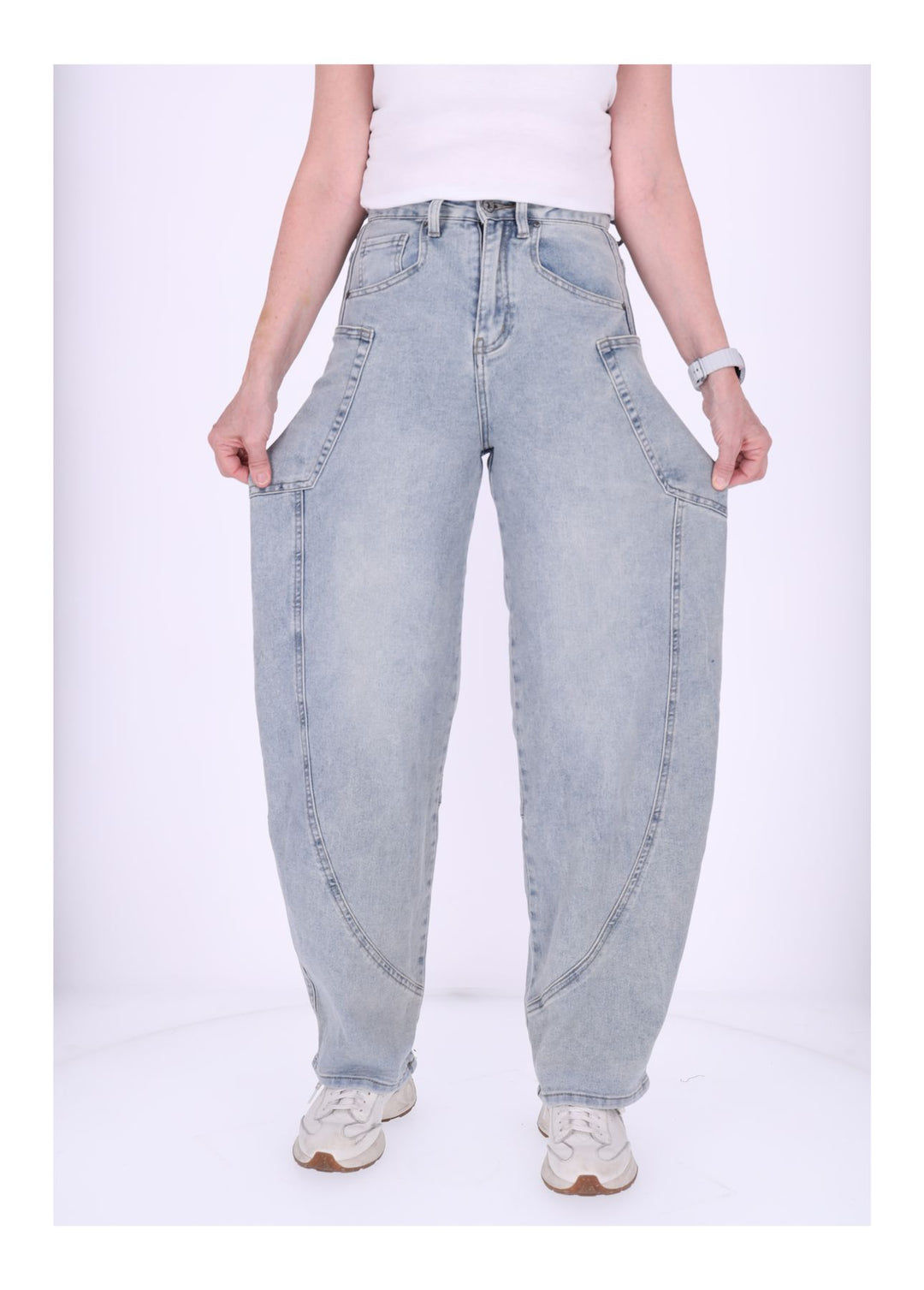 Splash of Color Jeans Damen weites Bein