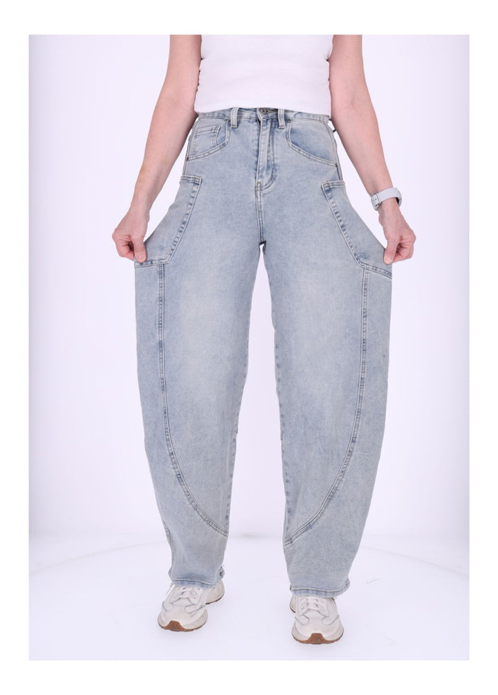 Splash of Color Jeans Damen weites Bein