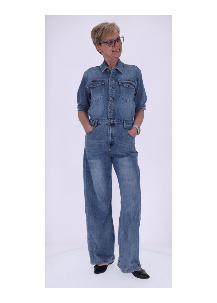 Splash of Color Damen Jumpsuit Jeans
