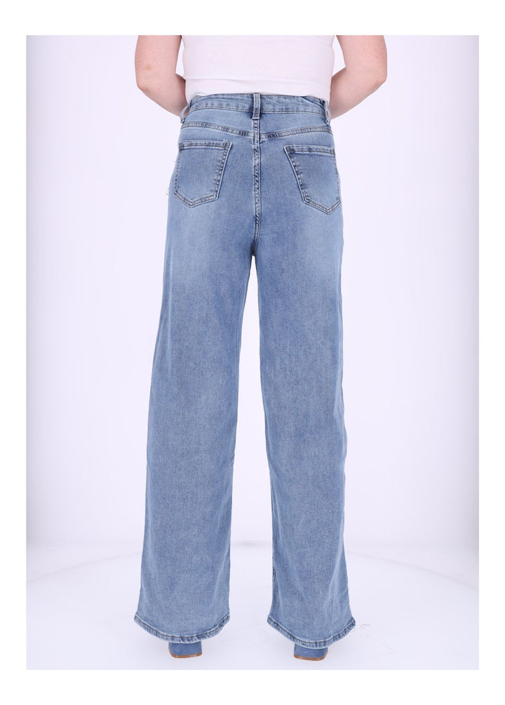 Splash of Color Jeans Damen weites Bein