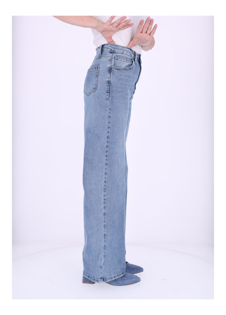 Splash of Color Jeans Damen weites Bein