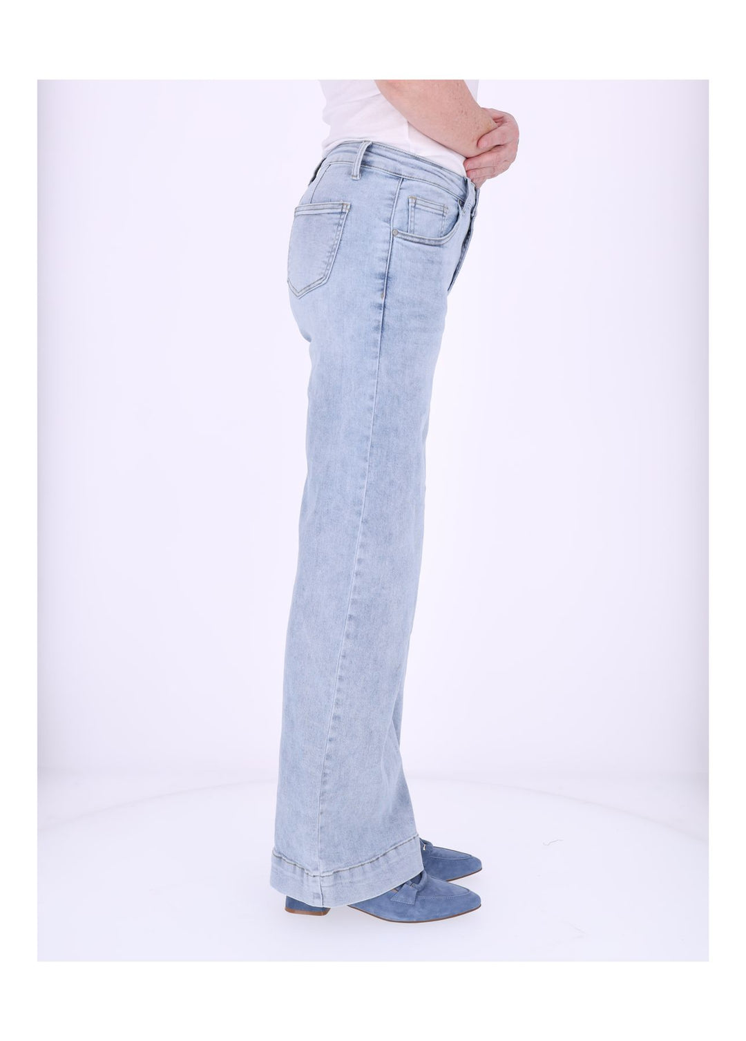 Splash of Color Jeans weites Bein Damen