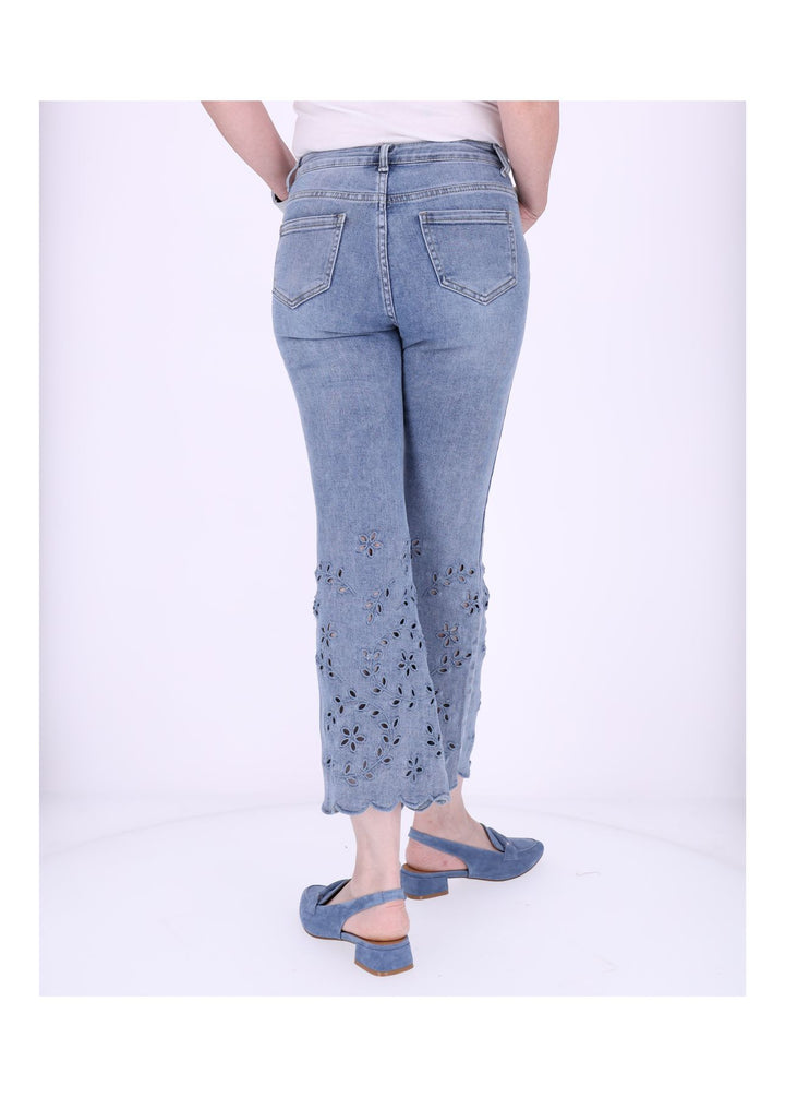 Splash of Color Jeans mit Lochmuster
