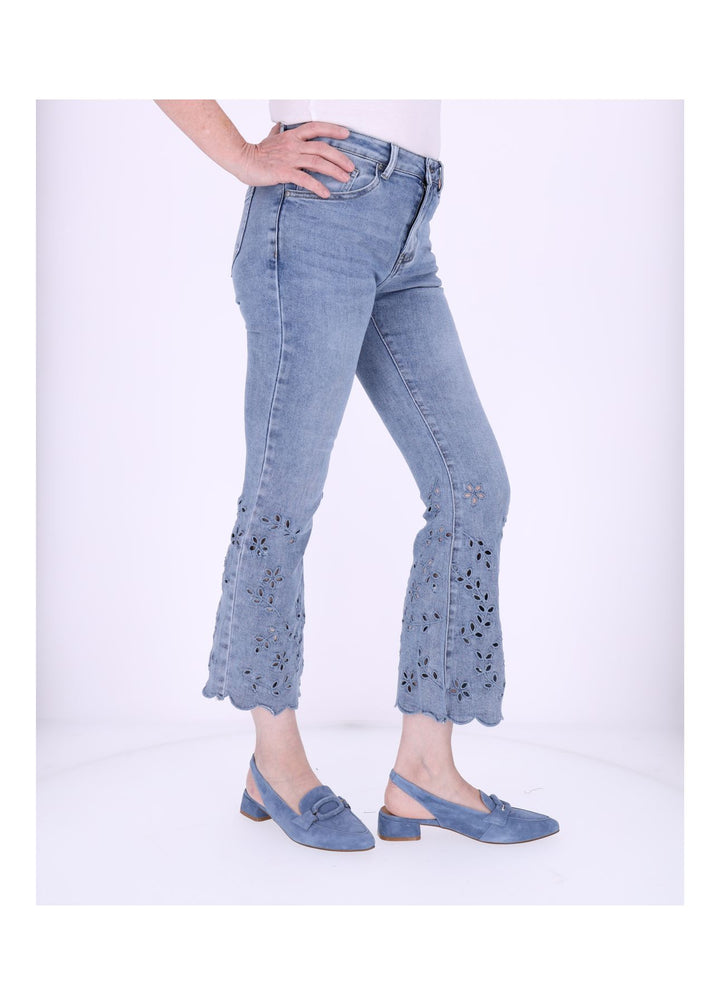 Splash of Color Jeans mit Lochmuster