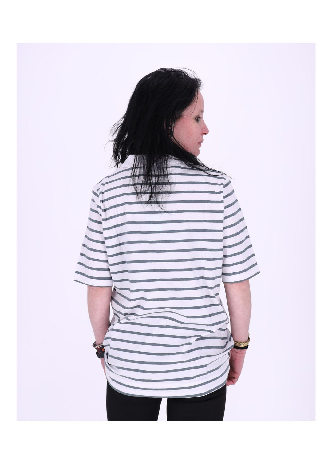 TARA M Damen Poloshirt gestreift
