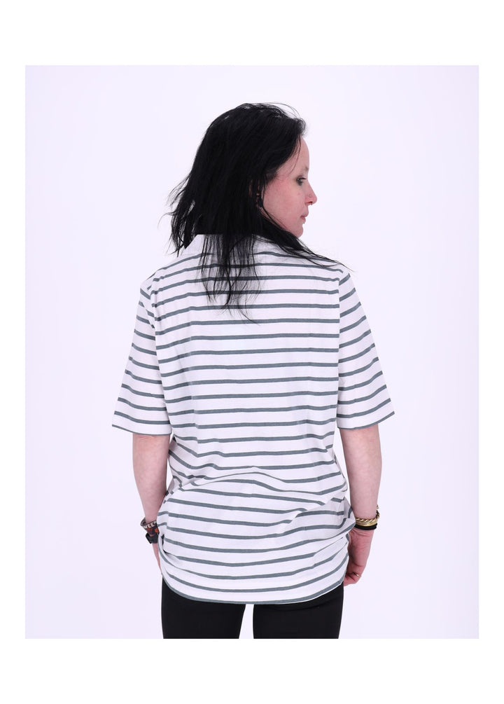 TARA M Damen Poloshirt gestreift
