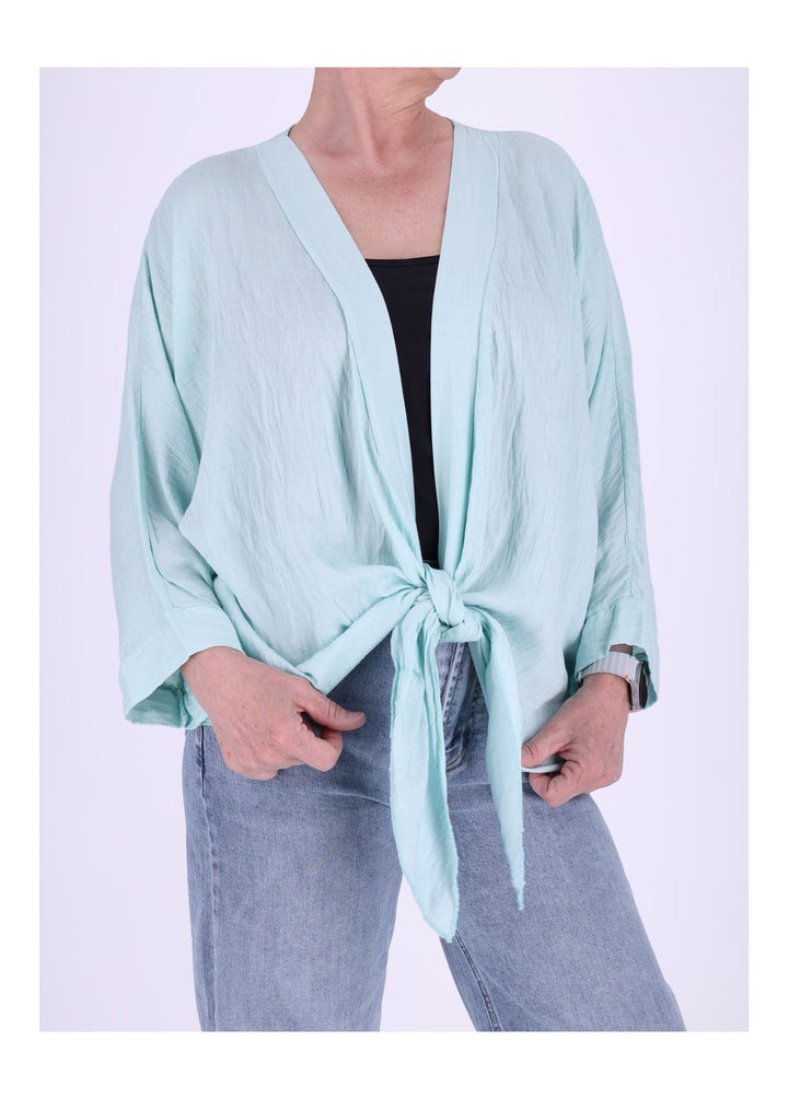 Splash of Color Blusenjacke zum Binden