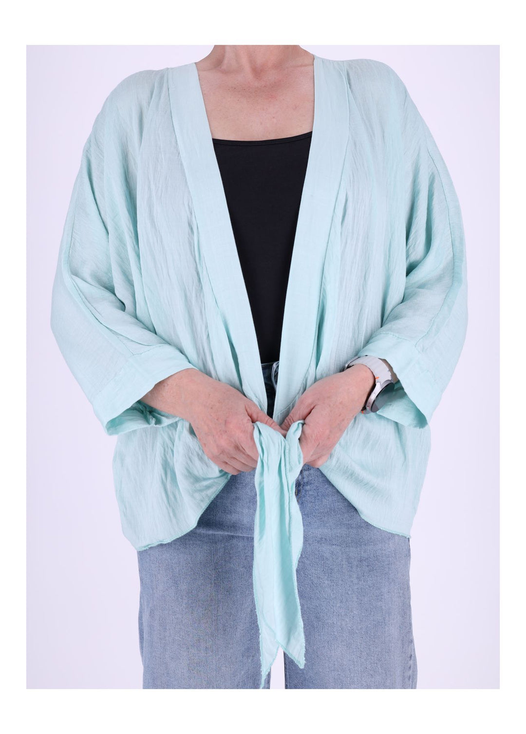 Splash of Color Blusenjacke zum Binden