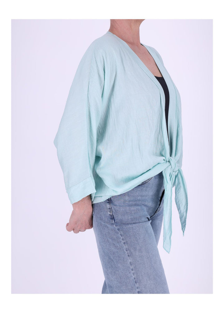 Splash of Color Blusenjacke zum Binden