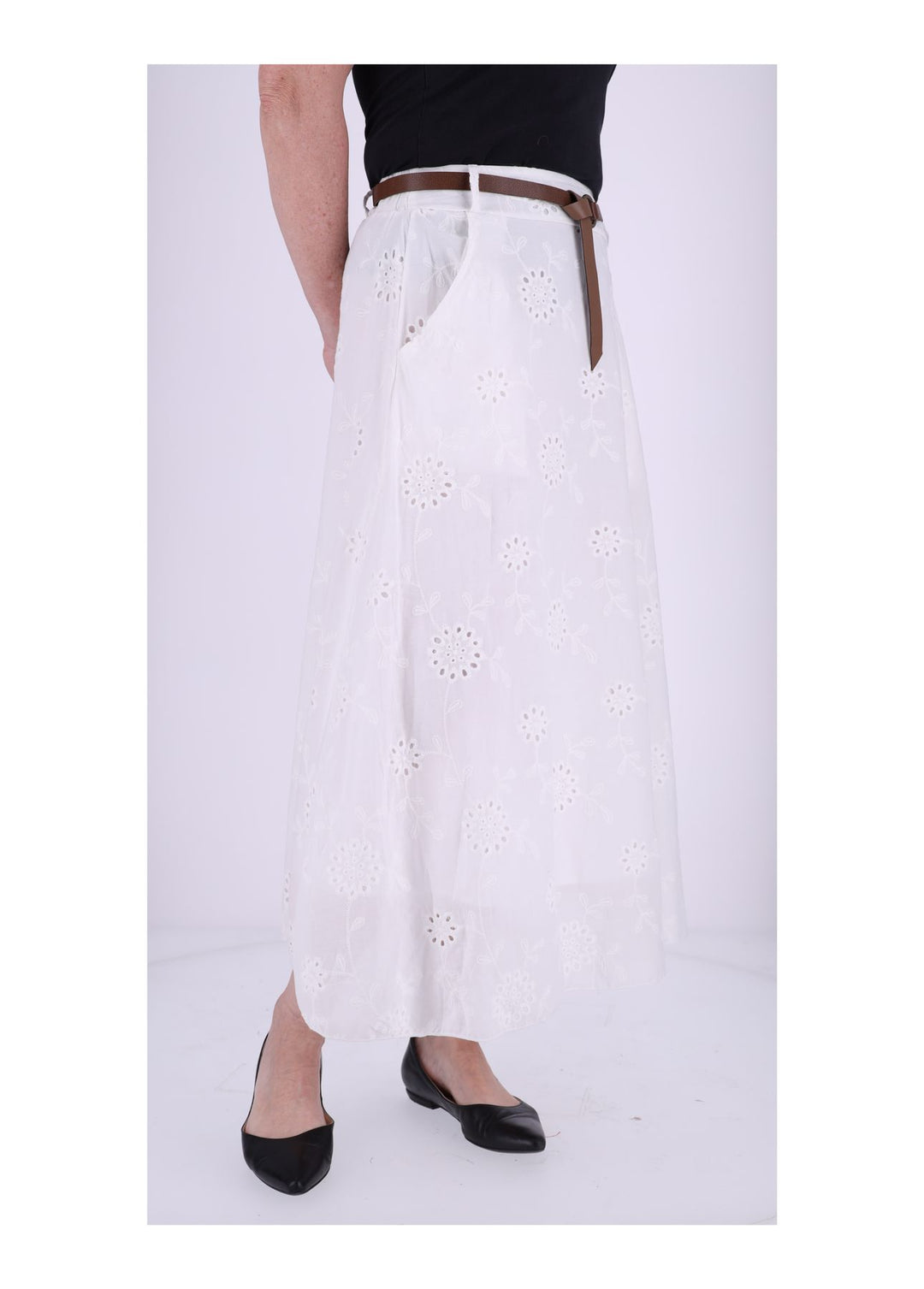 Splash of Color Midi Rock Bestickt