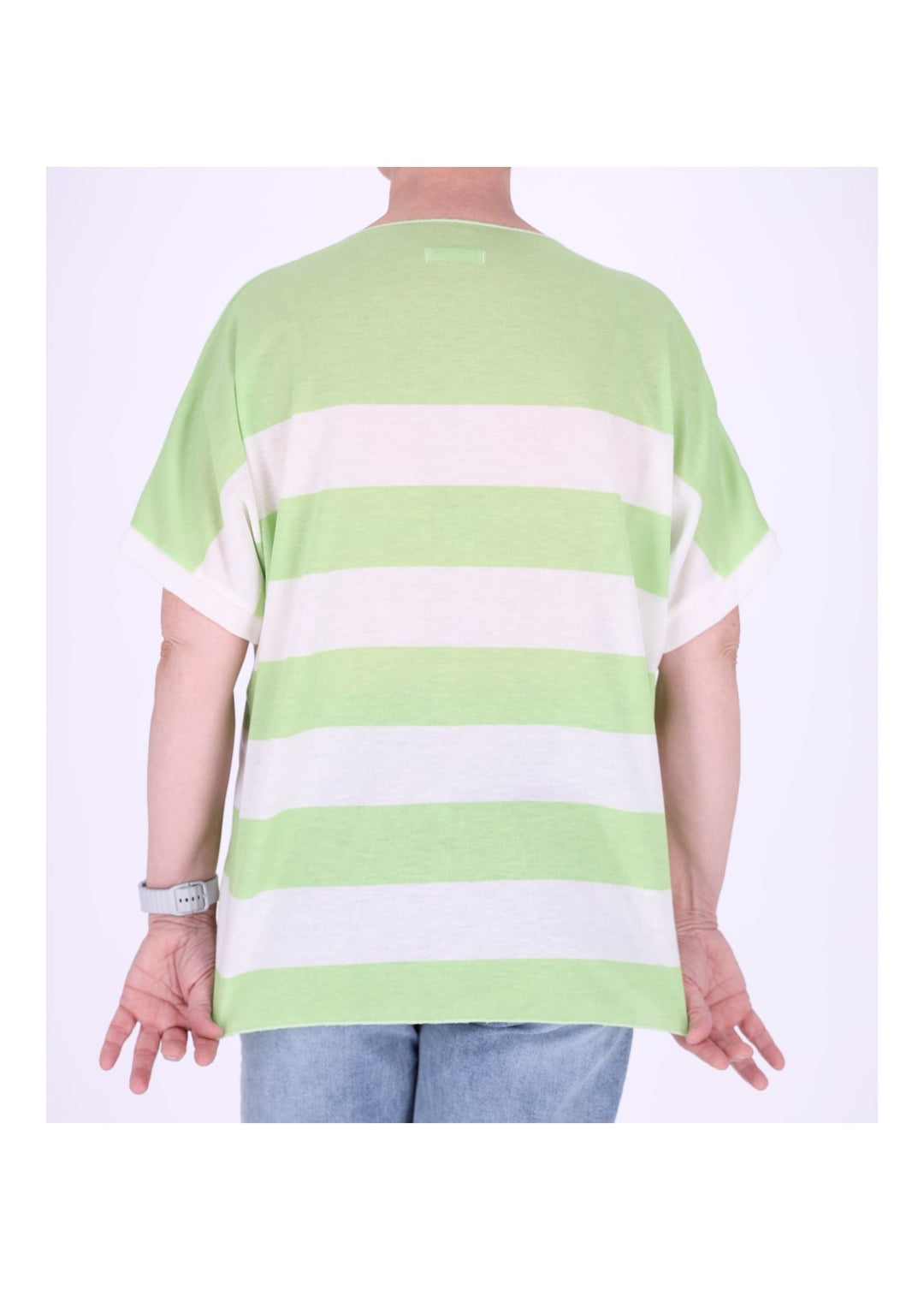 Splash of Color Damen T-Shirt Blockstreifen